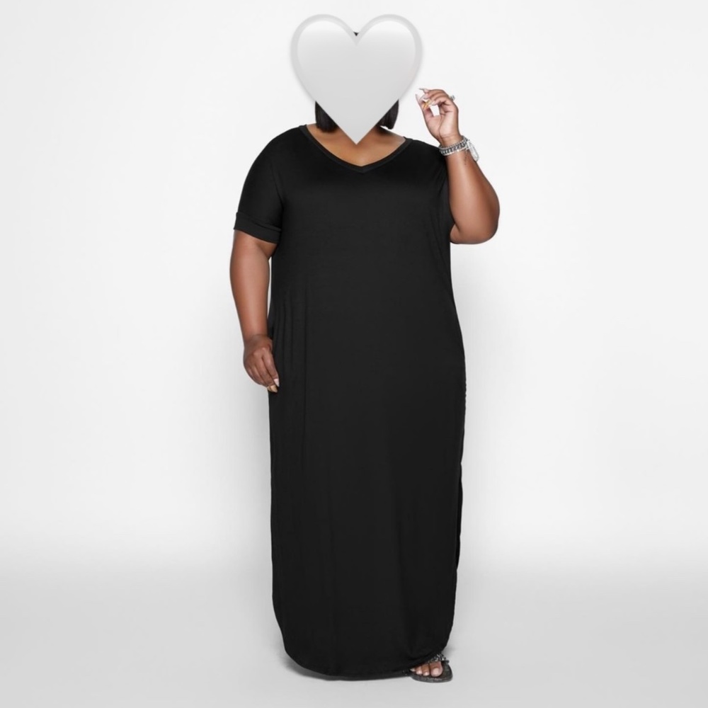 Black Maxi Style Dress - 3X